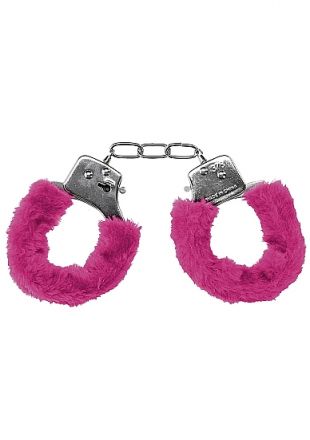 Пушистые наручники Pleasure Handcuffs Furry Pink