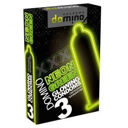 Презервативы Domino Neon Green №3