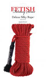 Красная веревка для фиксации Deluxe Silky Rope