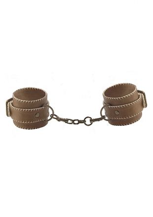 Наручники Leather Hand Cuffs Brown