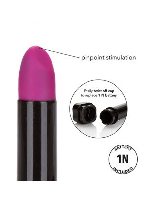 Фиолетовый миниатюрный вибромассажер Hide &amp; Play Lipstick