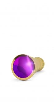 Анальная пробка 4,9 R10 RICH Gold Purple Sapphire