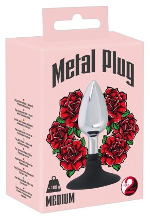 Анальная пробка Metal Plug with Suction Cup