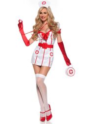 Костюм медсестры с красным бантом