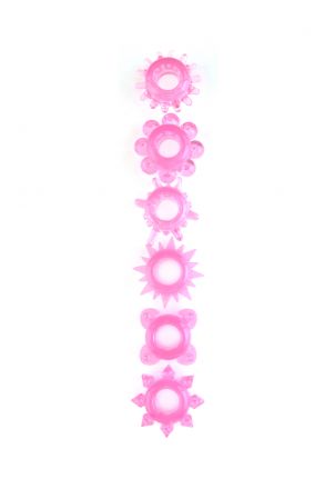 Набор розовых эрекционных колец #888200