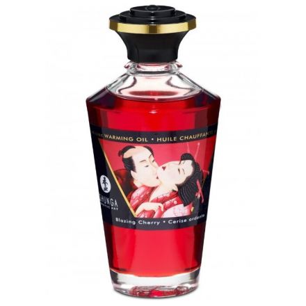 Массажное масло Shunga Erotic Art Blazing Cherry